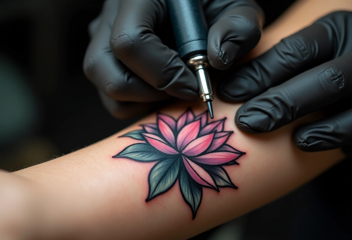 tatouage fleur de lotus mythologie